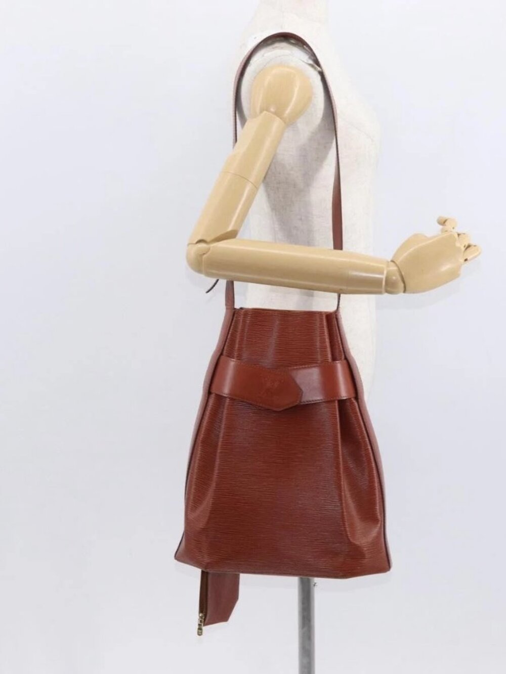 LOUIS VUITTON Epi Sac Depaule GM Shoulder Bag Brown M80193 LV Auth 159681